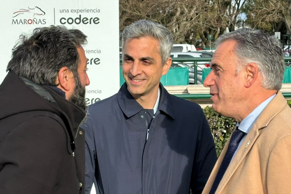 Fernando Estévez, Guido Parrella y Yamandú Orsi Fernando Estévez, Guido Parrella y Yamandú Orsi