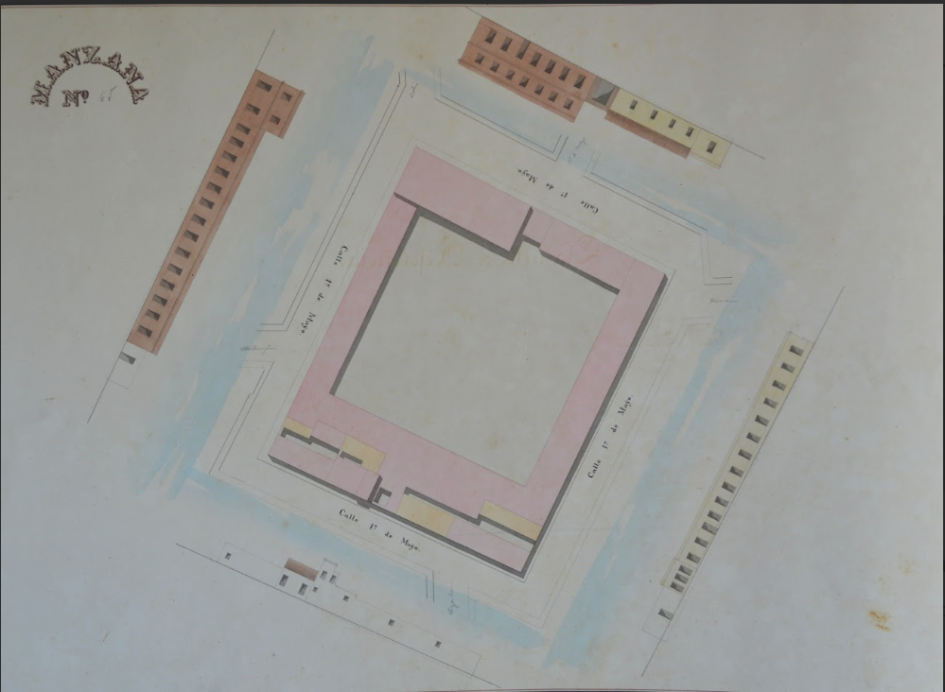 Plano referencia El Fuerte, gentileza Acervo del Museo Histórico del Cabildo de Montevideo Plano referencia El Fuerte, gentileza Acervo del Museo Histórico del Cabildo de Montevideo