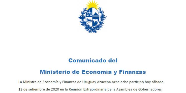 Elección de presidente del BID Comunicado del MEF