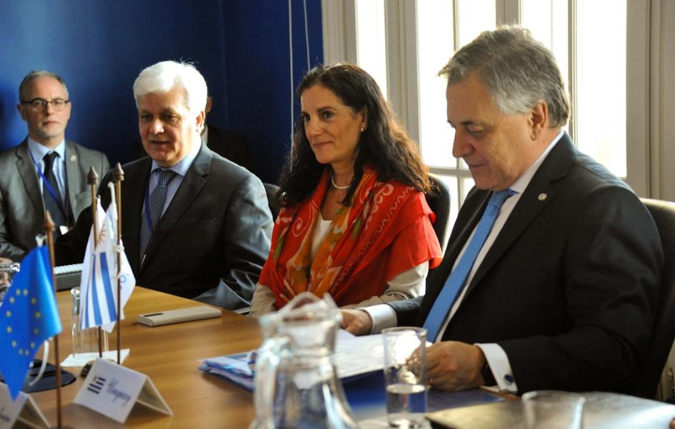 Ministra Azucena Arbeleche y canciller Omar Paganini Ministra Azucena Arbeleche y canciller Omar Paganini