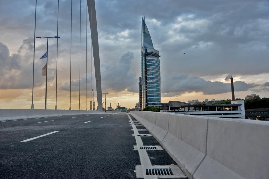 Inauguración obra vial en rambla portuaria