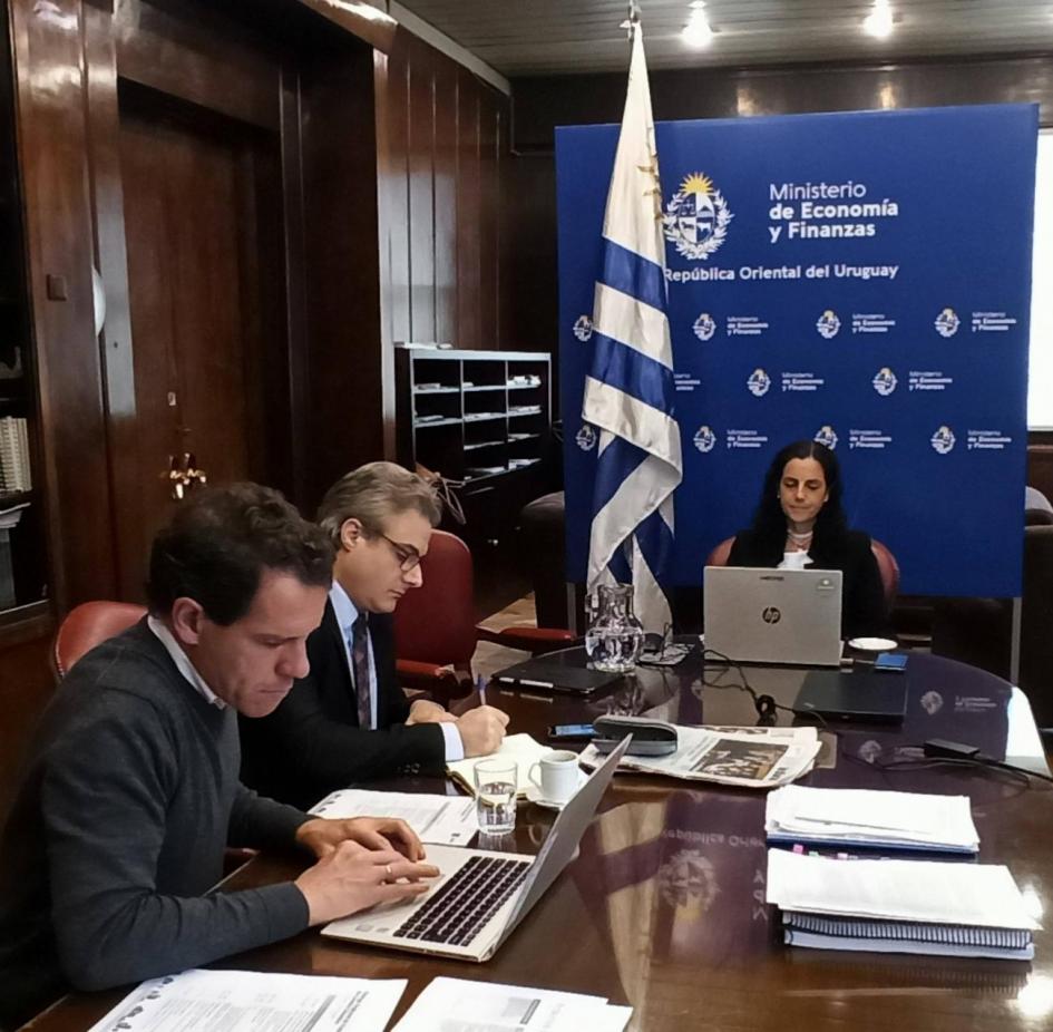 Marcelo Caffera, Herman Kamil y Azucena Arbeleche Marcelo Caffera, Herman Kamil y Azucena Arbeleche