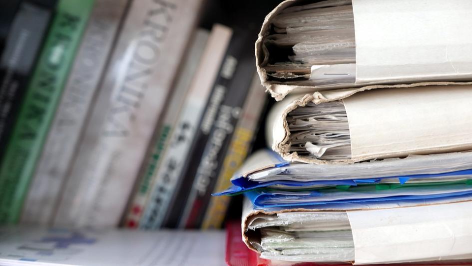 vista de carpetas con documentos