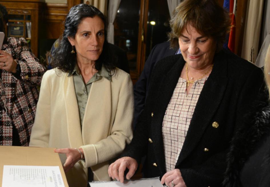 Ministra Azucena Arbeleche, contadora general de la Nación Magela Manfredi Rendición de Cuentas 2021