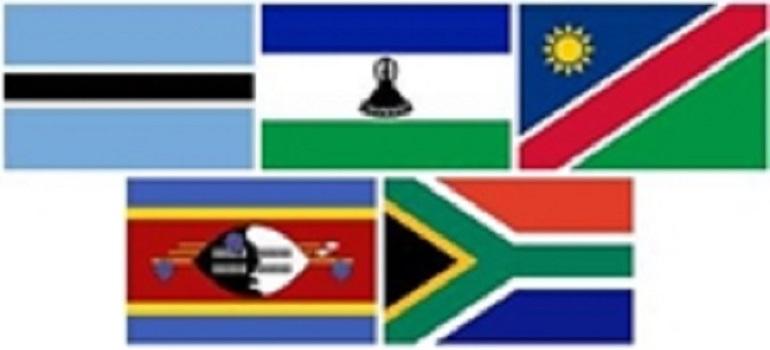 Acuerdo Preferencial de Comercio MERCOSUR - SACU banderas vinculadas al acuerdo. Unión aduanera de áfrica del sur (SACU)