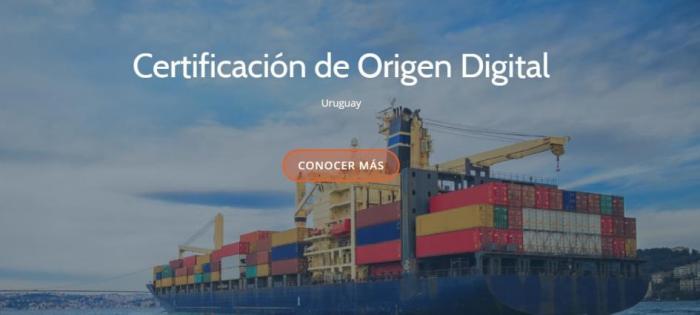 Certificado de Origen Digital