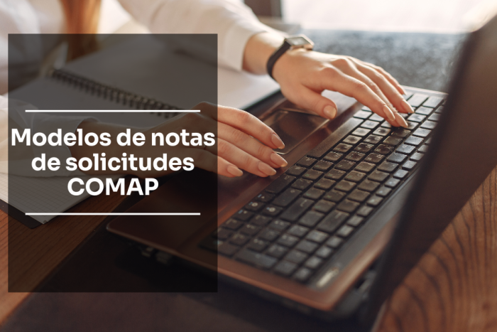 Modelos de notas de solicitud COMAP