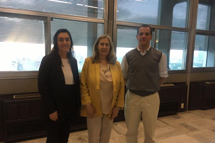 Ana Calleja, Margarita Faral y Marcelo Caffera. Ana Calleja, Margarita Faral y Marcelo Caffera.