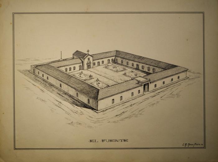 Dibujo El Fuerte, autor Menck Freire, gentileza Acervo del Museo Histórico del Cabildo de Montevideo Dibujo El Fuerte, autor Menck Freire, gentileza Acervo del Museo Histórico del Cabildo de Montevideo