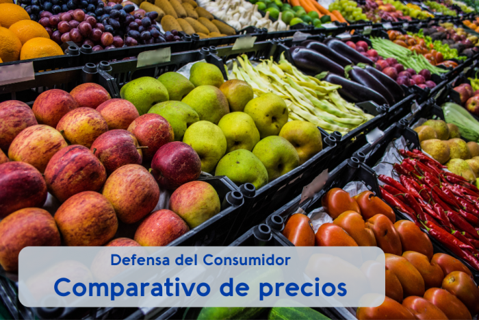 Comparativa de precios frutas y verduras de ferias y grandes superficies agosto 2022