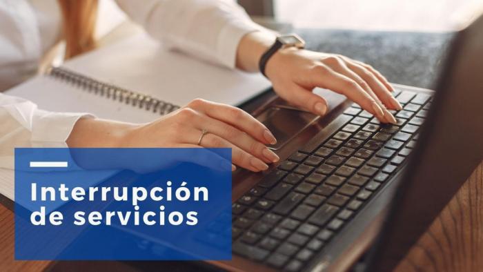 Interrupción de servicios