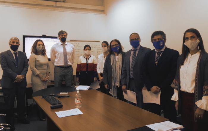 Alejandro Irastorza, Ana Alfie, Gastón Pomi, Patricia Nogueira, Mariana Santo, Laura Crena, Martín Chacin, Mario Maneyro, Virginia Brause Firma de acuerdo por resolución del MEF