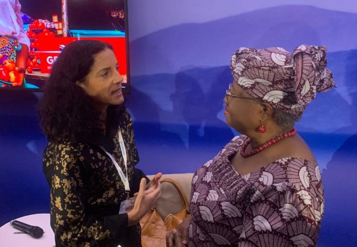 Ministra Azucena Arbeleche y directora General de la OMC Okonjo-Iweala