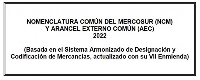 Nomenclatura Común del MERCOSUR