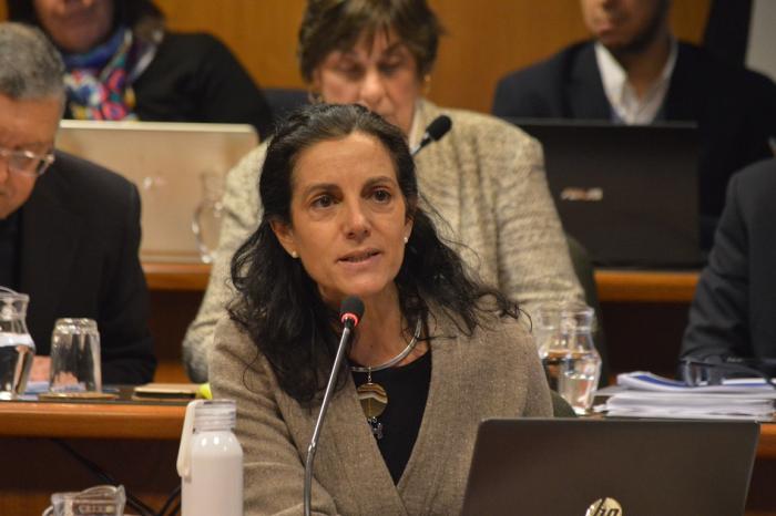 Ministra Azucena Arbeleche en Comisión de Presupuesto del Senado Rendición de Cuentas