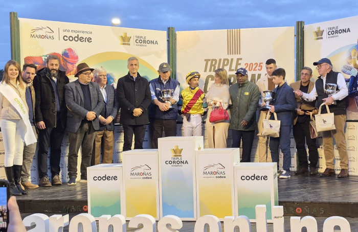 Maroñas vivió una jornada clásica con mirada al Latinoamericano y el inicio de la Triple Corona Entrega de premios luego de la carrera