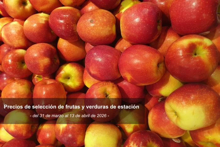 Precios de selección de frutas y verduras de estación del 31 de marzo al 13 de abril Precios de selección de frutas y verduras de estación del 31 de marzo al 13 de abril