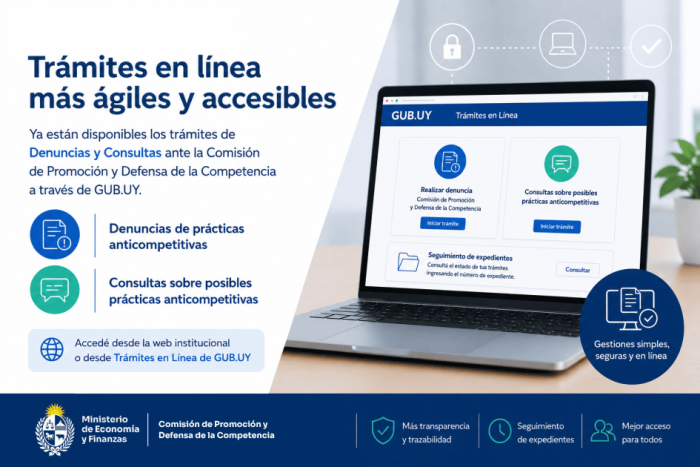 Nuevos servicios para iniciar trámites en línea ante la Comisión de Promoción y Defensa de la Compet