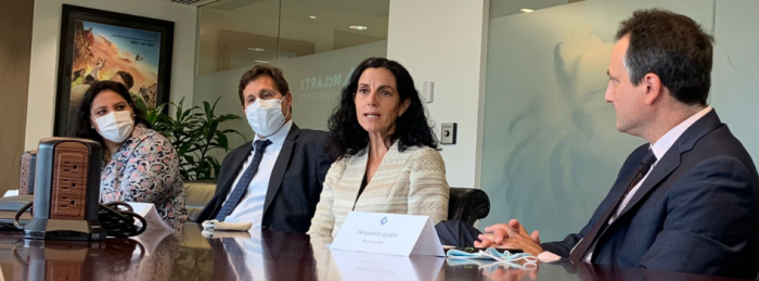 Kezia McKeague, Diego Labat, Azucena Arbeleche, Benjamin Gedan Encuentro Wilson Center - McLarty Associates