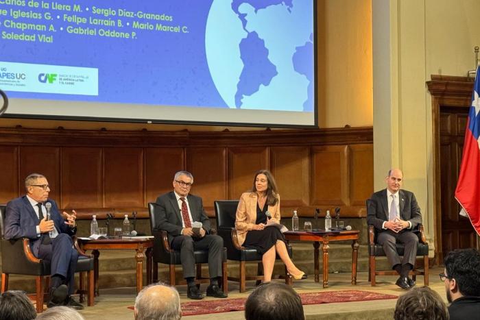 Gabriel Oddone, Mario Marcel, María Soledad Vial y Felipe Chapman 
