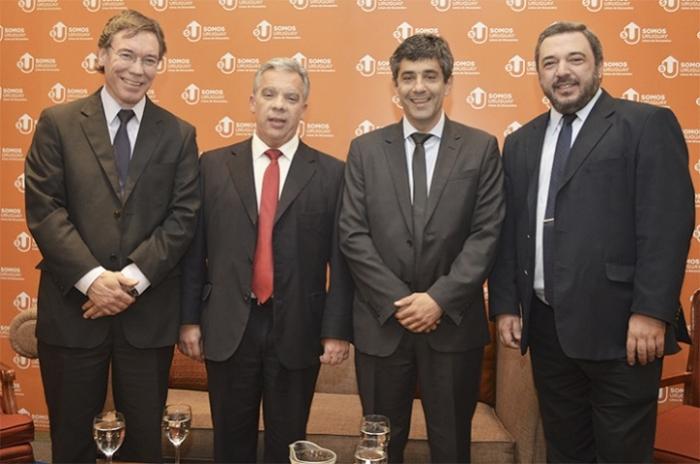 Martín Vallcorba, Jorge Ottavianelli, Jorge Polgar y Mario Bergara