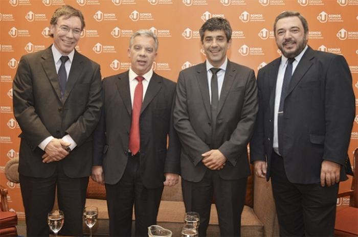 Martín Vallcorba, Jorge Ottavianelli, Jorge Polgar y Mario Bergara Martín Vallcorba, Jorge Ottavianelli, Jorge Polgar y Mario Bergara