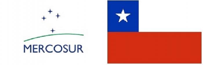 bandera del mercosur y chile