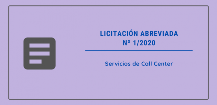 Convocatoria a licitación para brindar servicios de Call Center