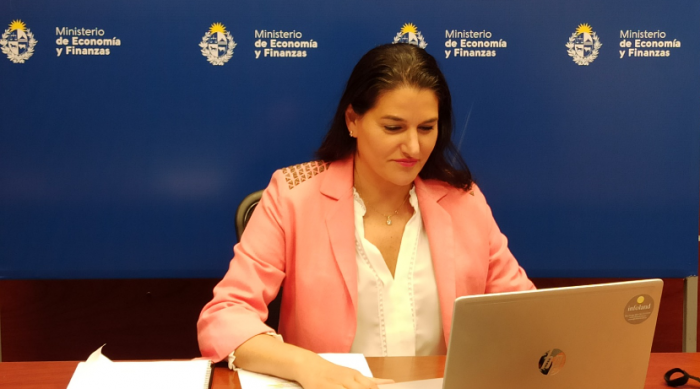 Coordinadora de Política Económica del Ministerio de Economía y Finanzas, Marcela Bensión. Coordinadora de Política Económica del Ministerio de Economía y Finanzas, Marcela Bensión.