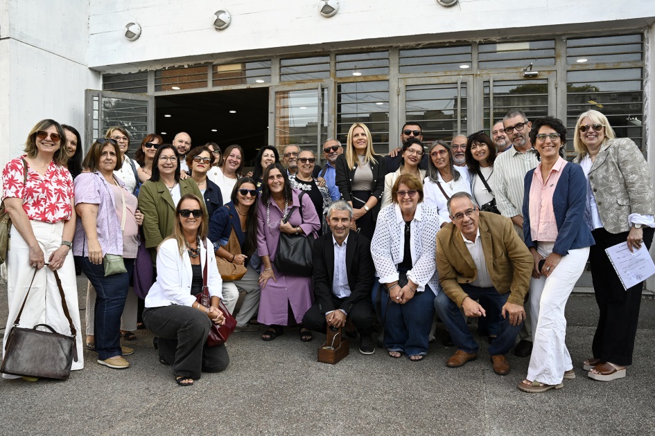 Ministro de Educación y Cultura, José Carlos Mahía, acompañado de autoridades de la educación