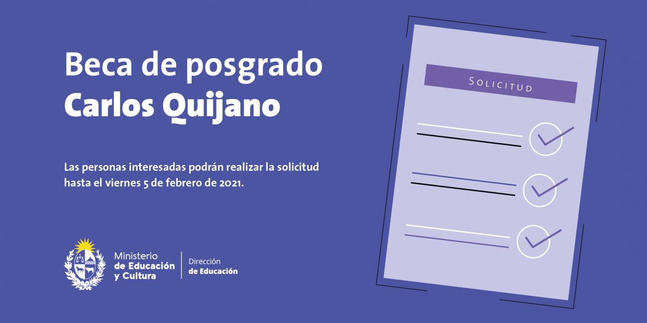 Beca Carlos Quijano 2021 ""
