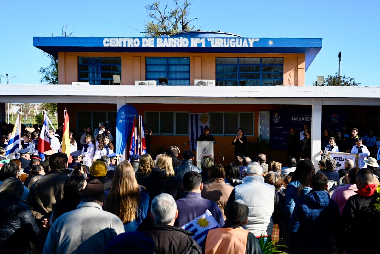 El Centro de Barrio n.° 1 de la ciudad de Tacuarembó fue declarado ...