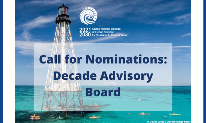 Candidaturas para la Junta Asesora del Decenio de Naciones Unidas de las Ciencias Oceánicas el Desarrollo Sostenible Botes alrededor de un faro en el océano
