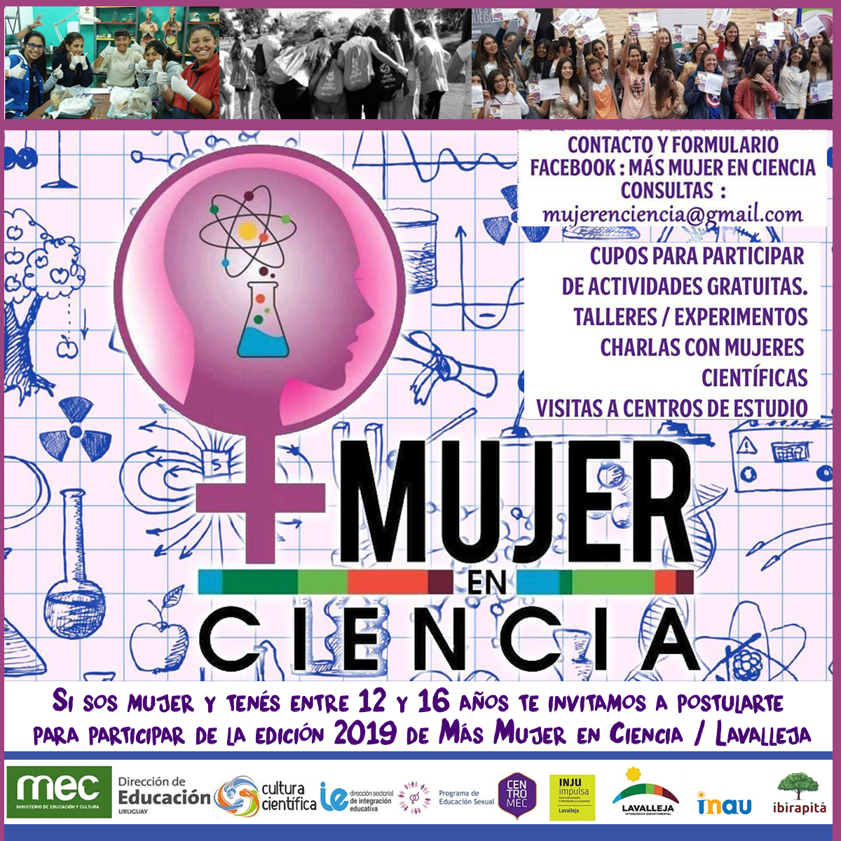 Más Mujeres en Ciencia Ministerio de Educación y Cultura
