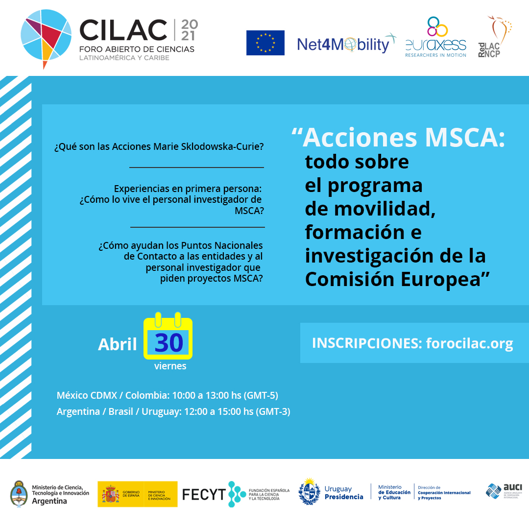Seminario web: Acciones MSCA Seminario web: Acciones MSCA