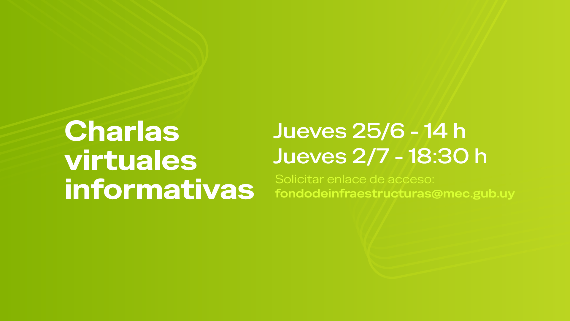 Charlas informativas | Fondo para el Desarrollo de Infraestructuras Culturales en el Interior del País