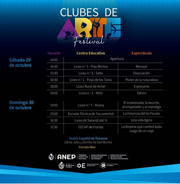 Festival Clubes de Arte - Primeras jornadas