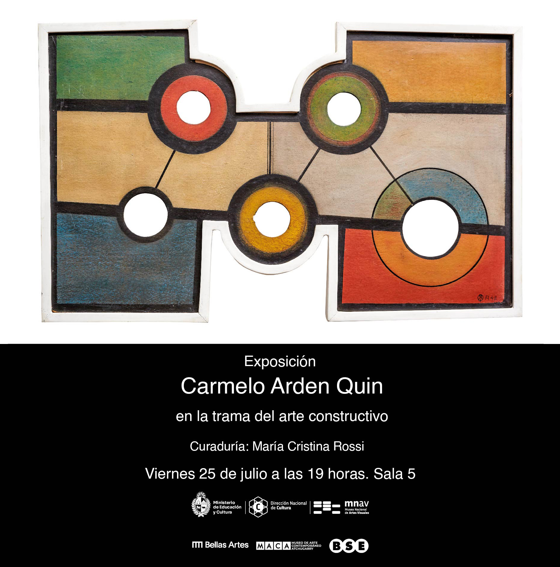 Inauguración de la exposición «Carmelo Arden Quin, en la trama del arte constructivo»