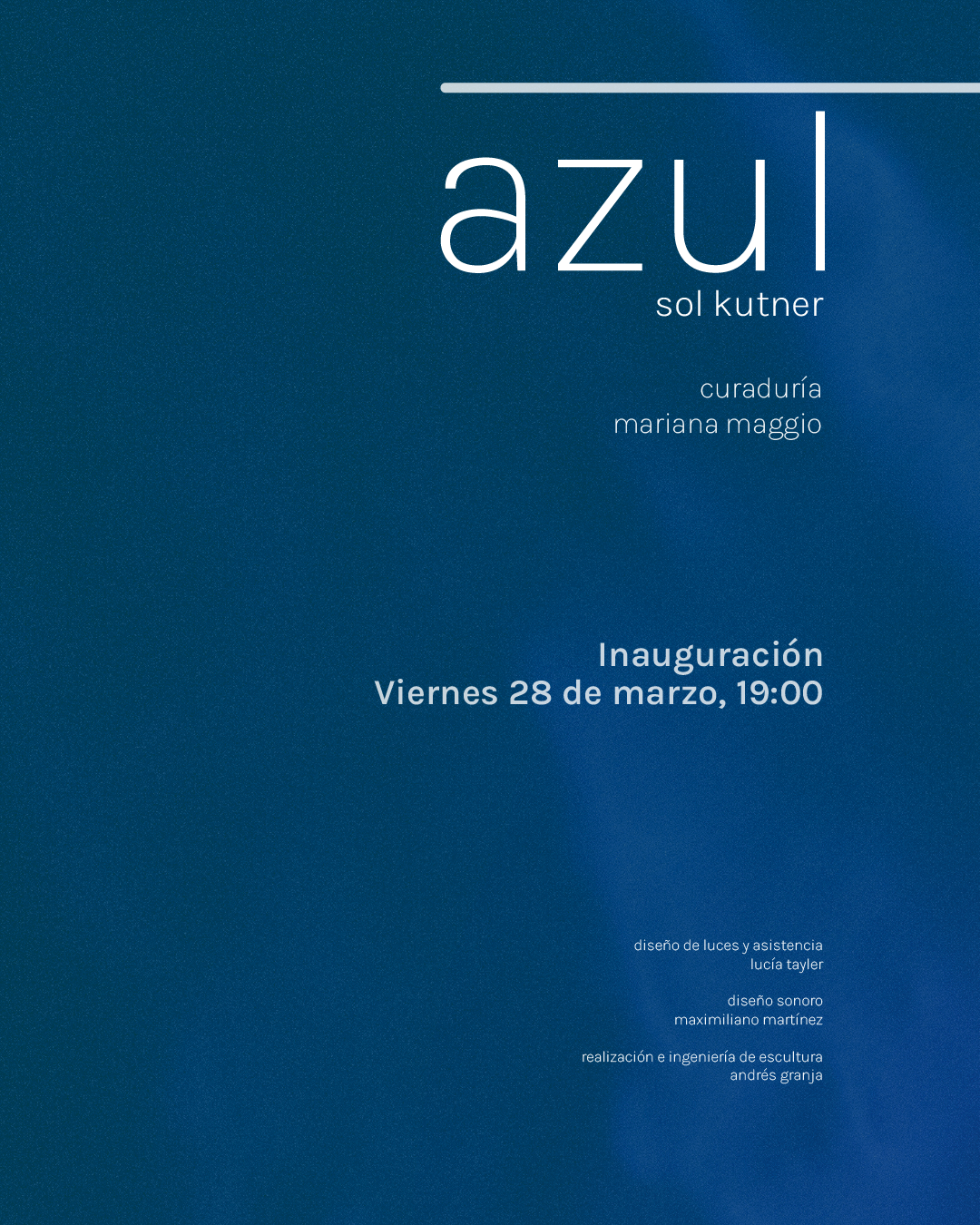 Inauguración «Azul de Sol Kutner»