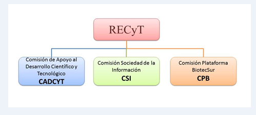 Esquema de estructura de RECyT