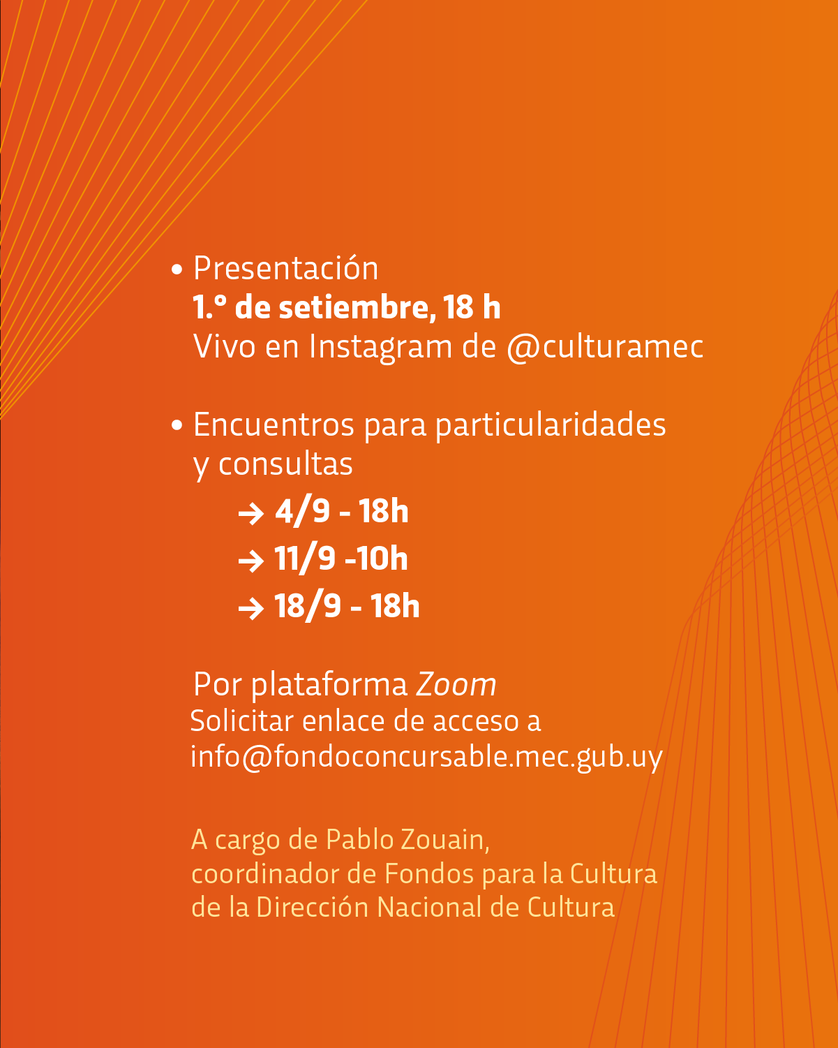 Charlas informativas | Fondo Concursable para la Cultura 2025