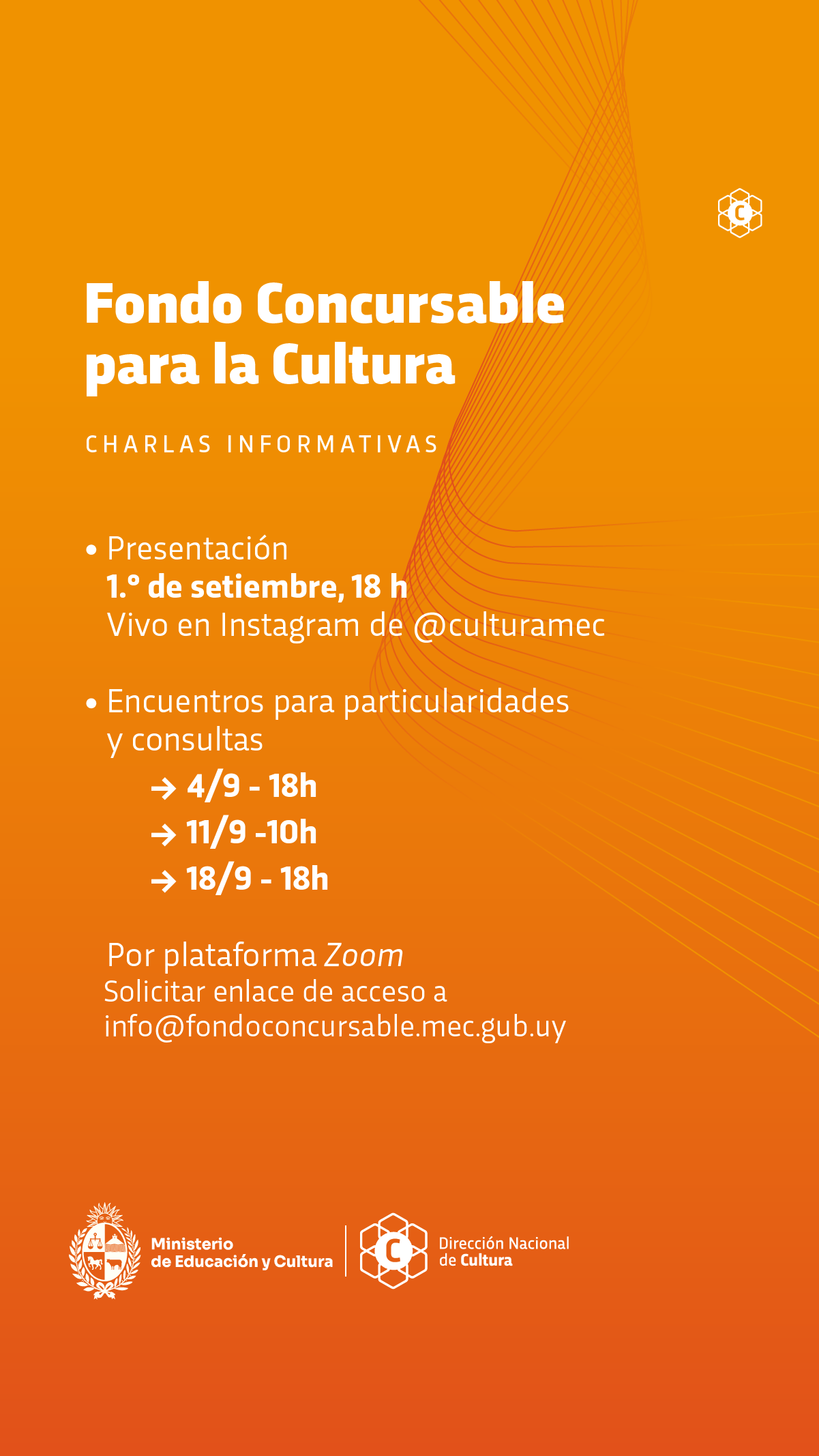 Charlas informativas | Fondo Concursable para la Cultura 2025