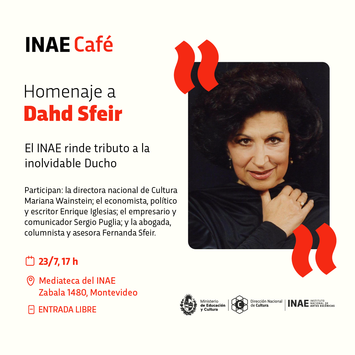 INAE Café | homenaje a Dahd Sfeir