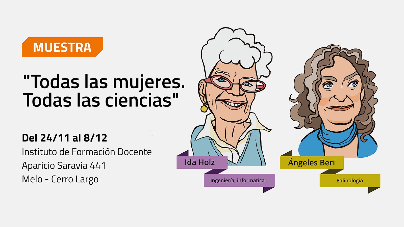 Invitación a la muestra Todas las mujeres, todas las ciencias