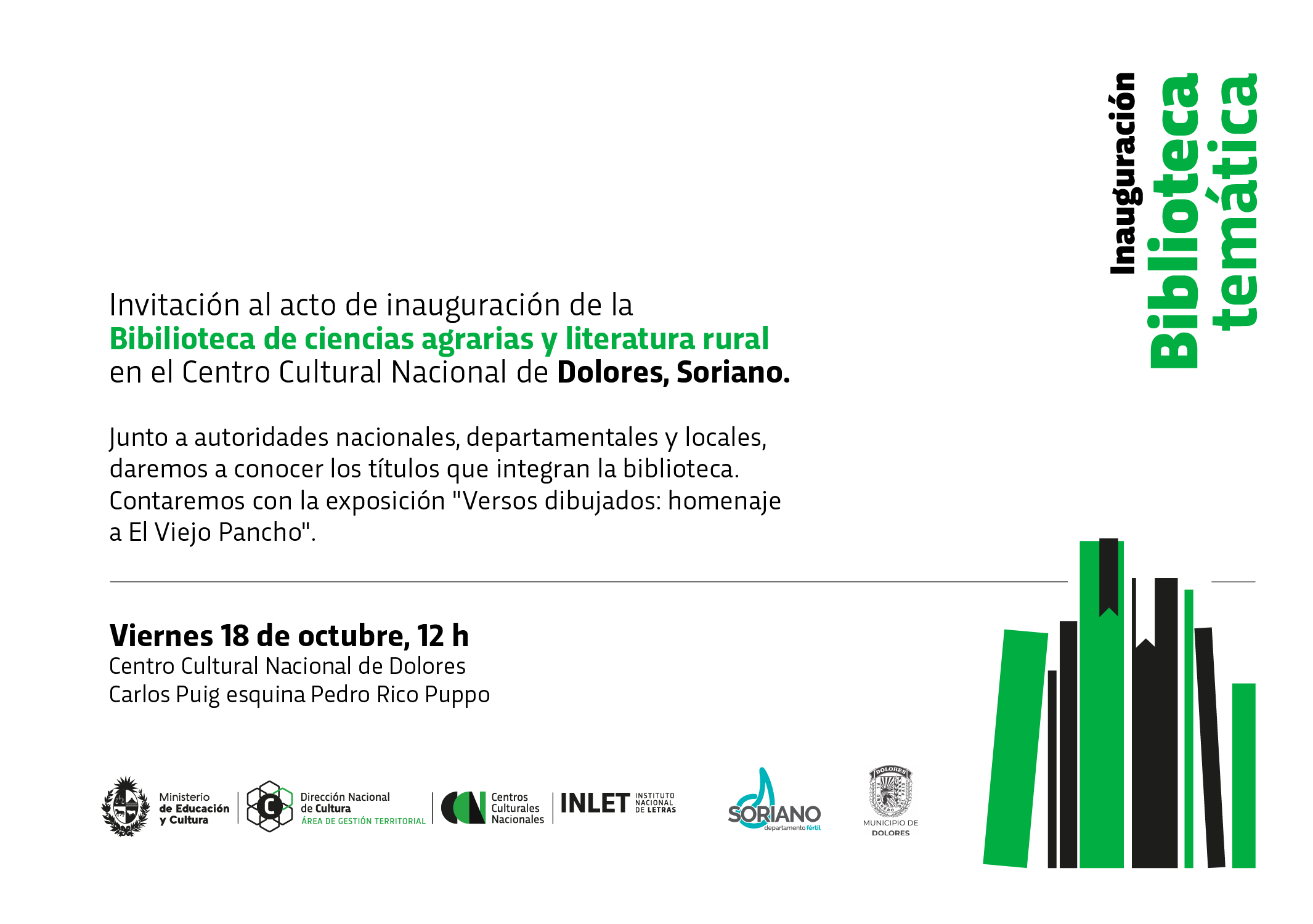 invitación Bibliotecas temática