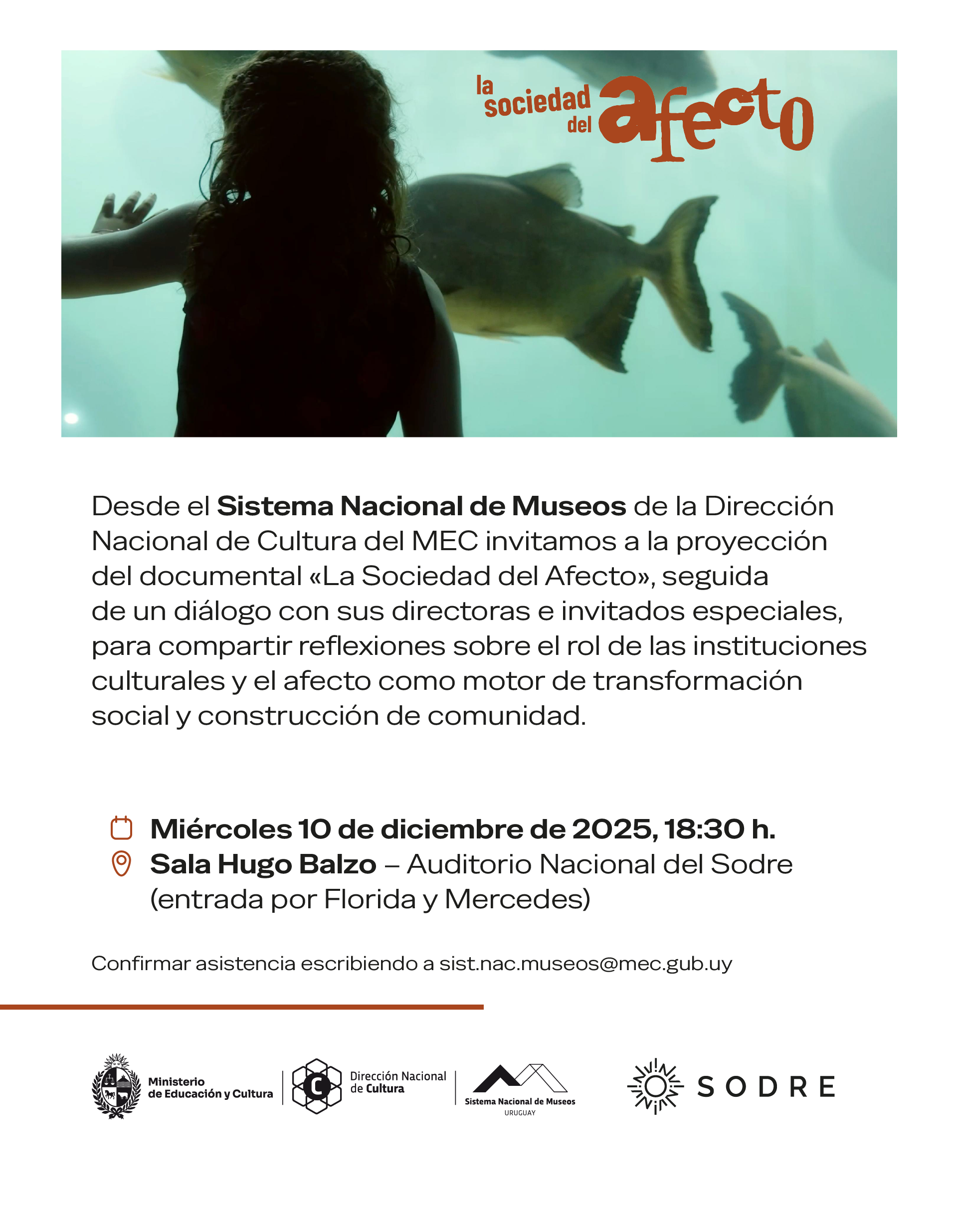 Invitación a la proyección del documental «La Sociedad del Afecto»