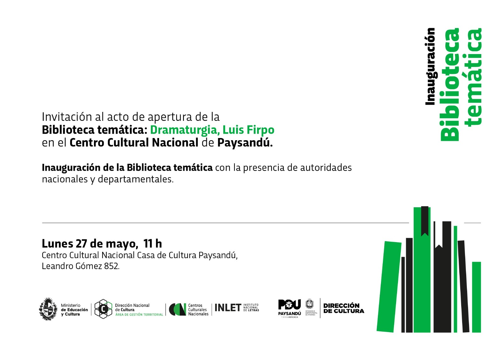 Inauguración de la biblioteca temática en Paysandú