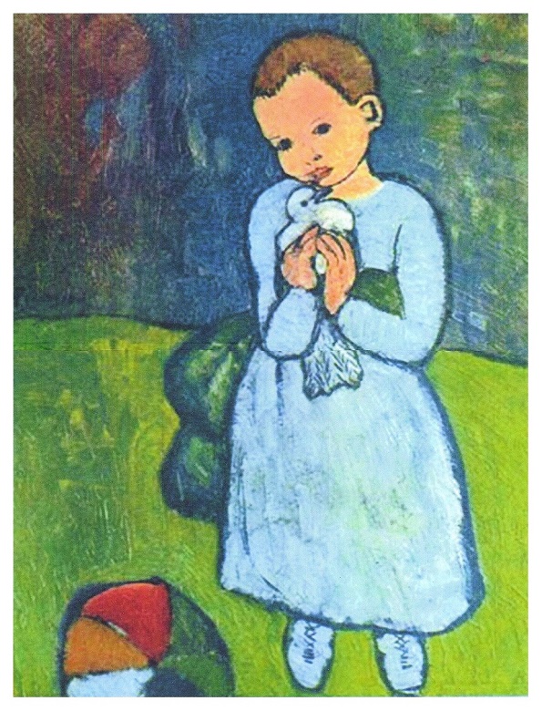  Cuadro de Picasso, Niña con paloma