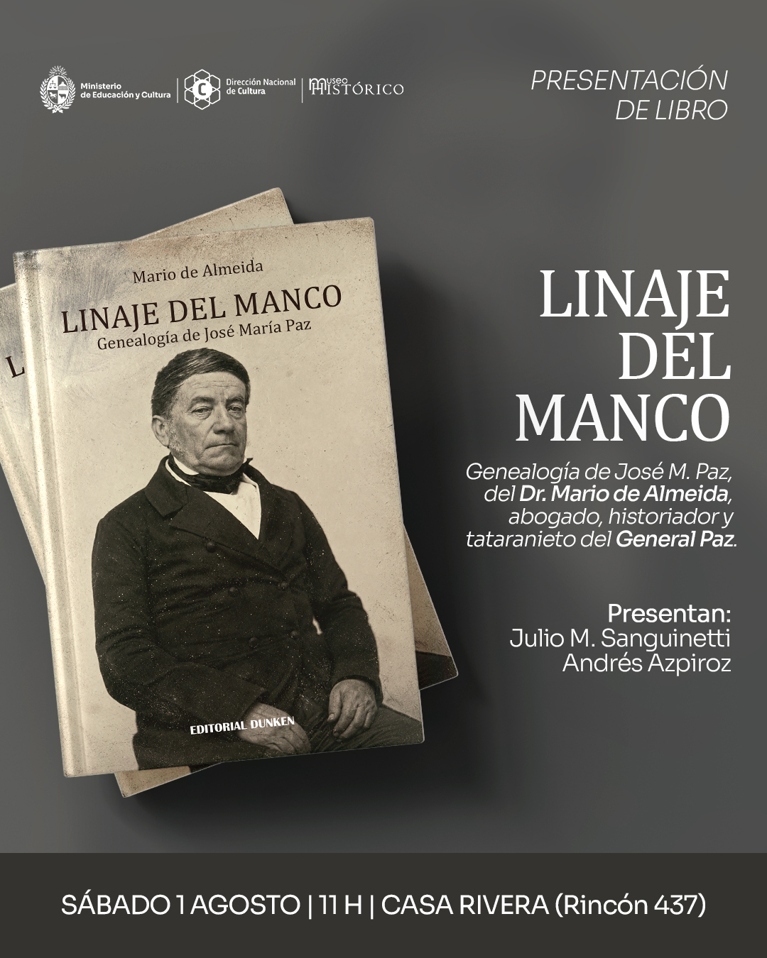 Presentación de libro «El linaje del Manco»