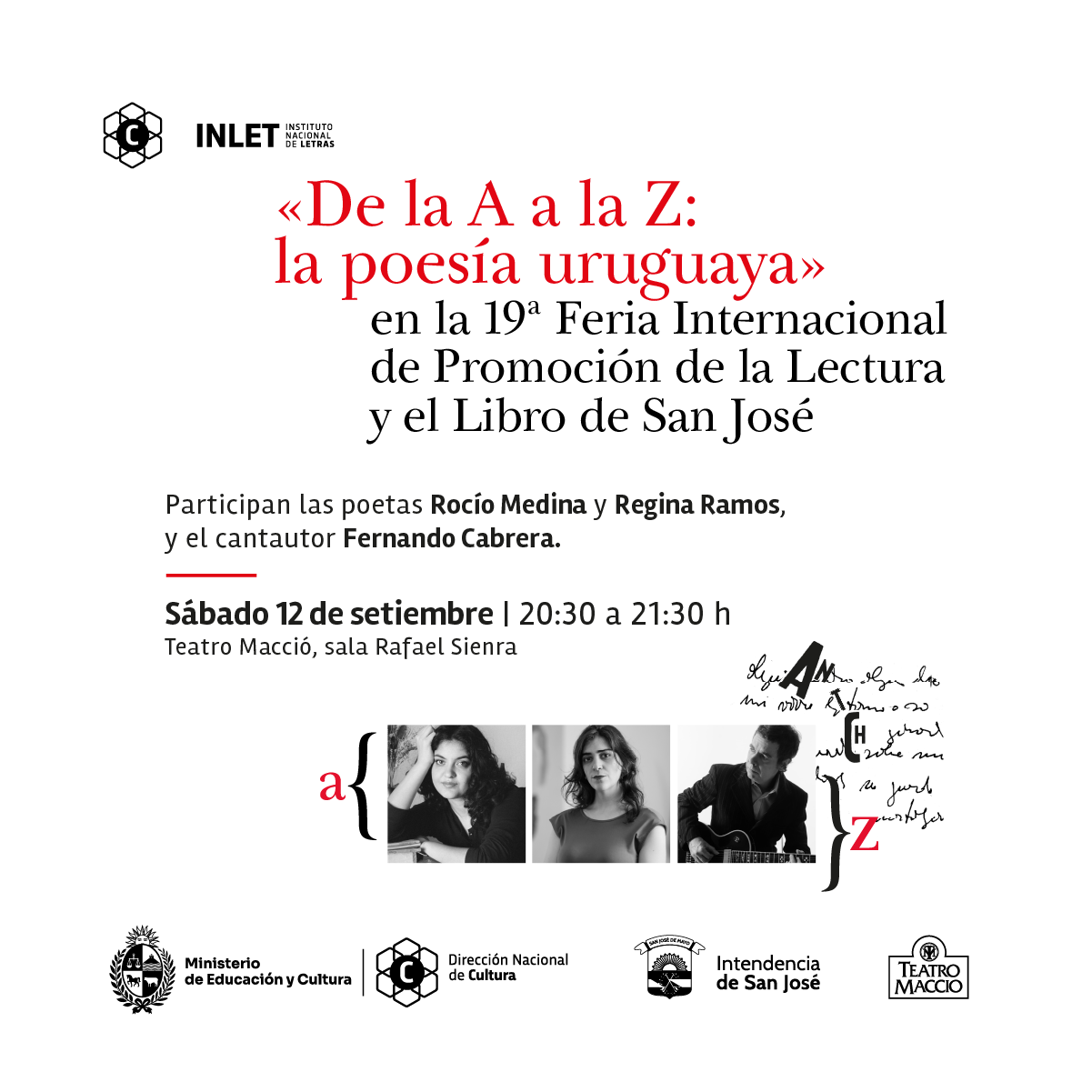 «De la A a la Z: la poesía uruguaya» en la 19.ª Feria Internacional de Promoción de la Lectura y el Libro de San José